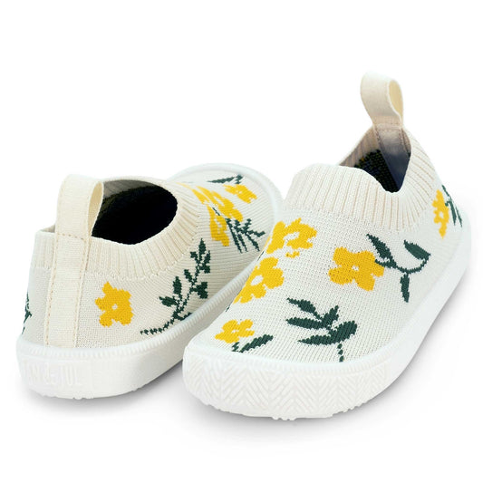Kids Breeze Slip On Shoes | Yellow Flower
