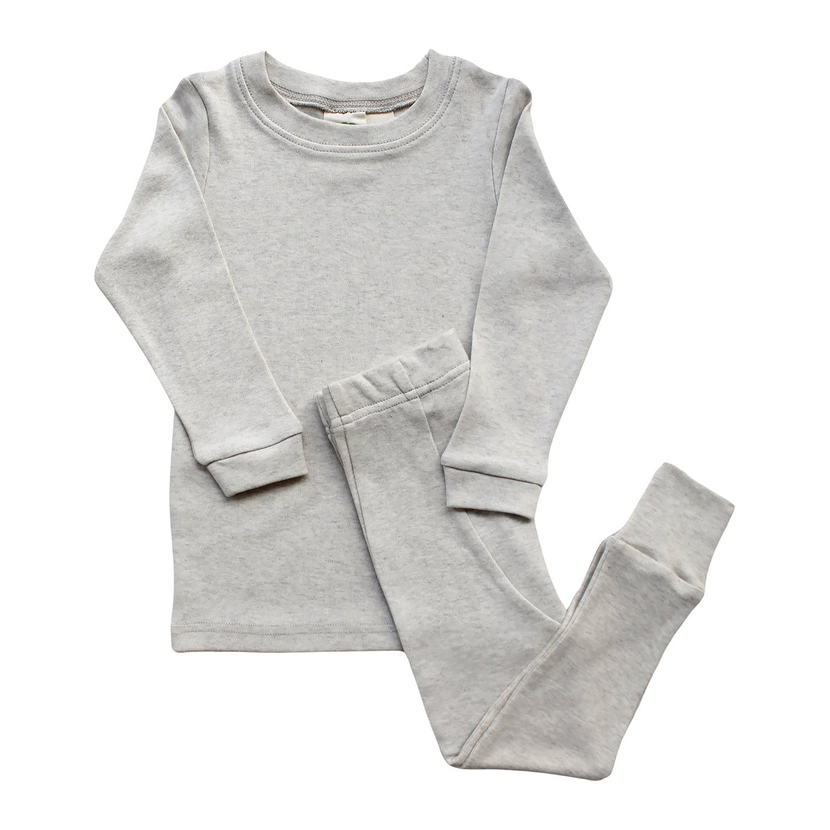 Organic Kids' Pajamas - Light Grey Melange