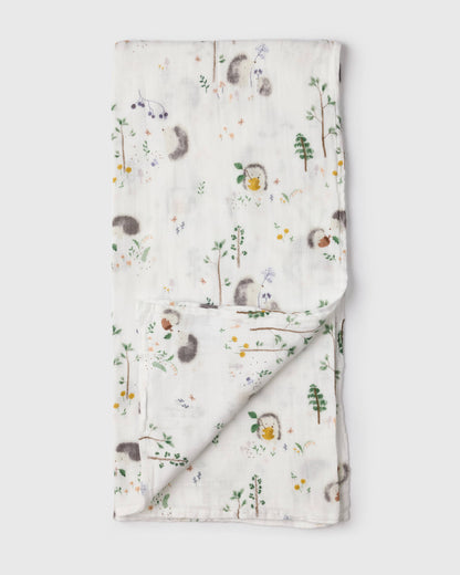 Hedgehogs Muslin Swaddle