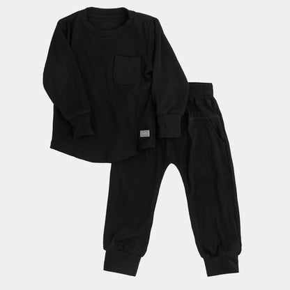 Ribbed Everyday Set - Black