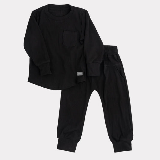 Ribbed Set - Black