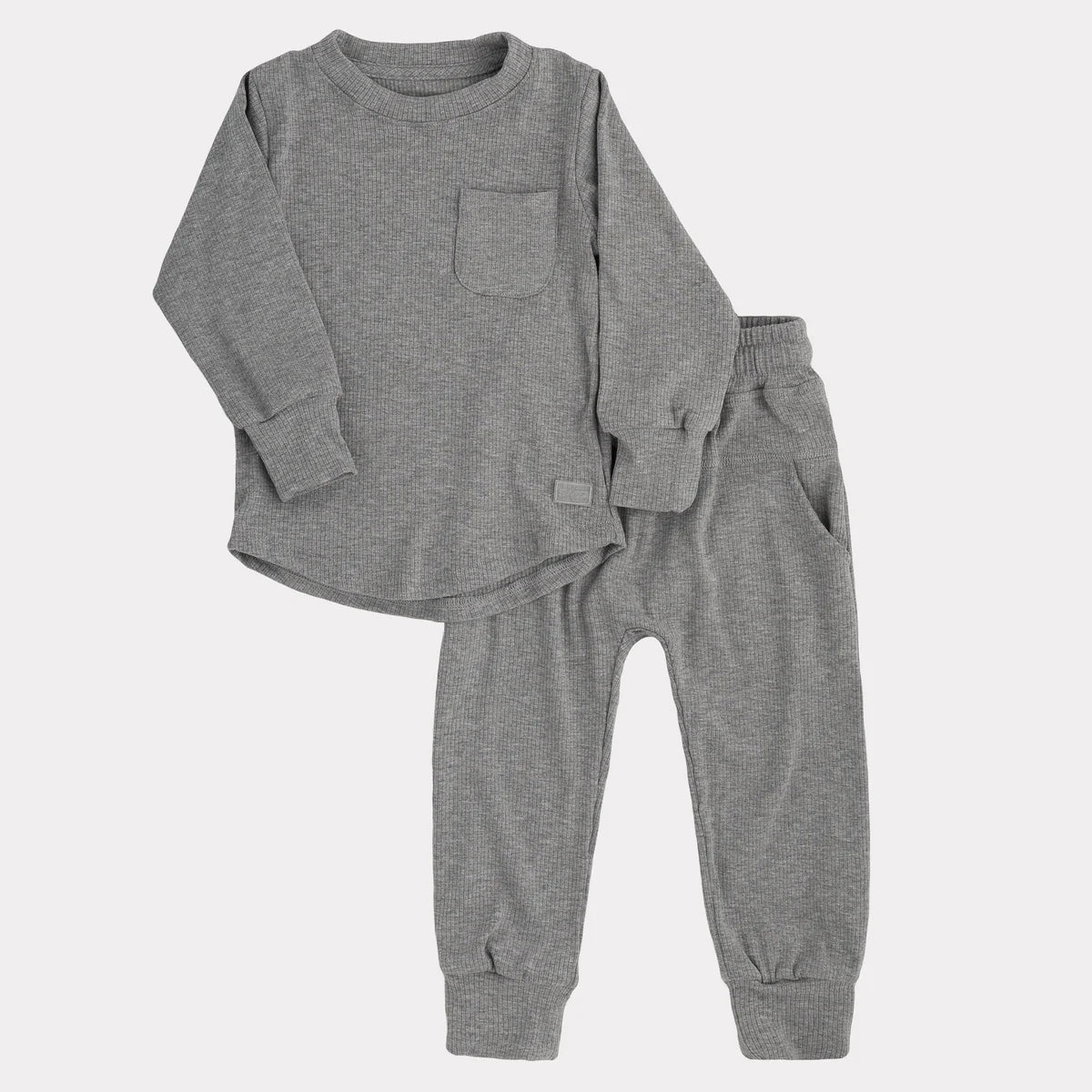 Ribbed Everyday Set - Dark Heather Grey