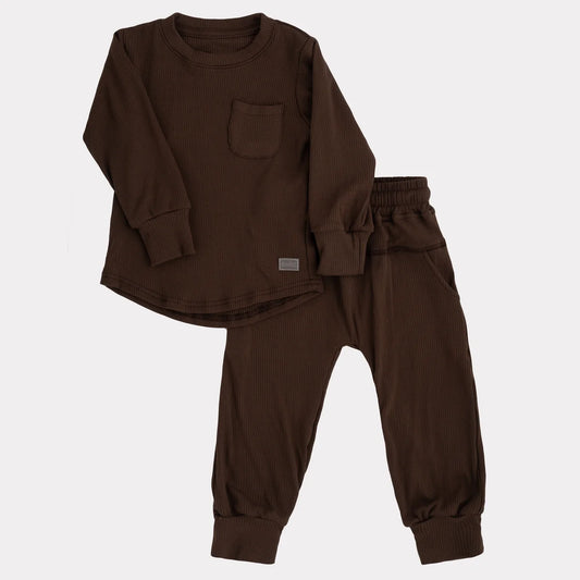 Ribbed Set - Espresso