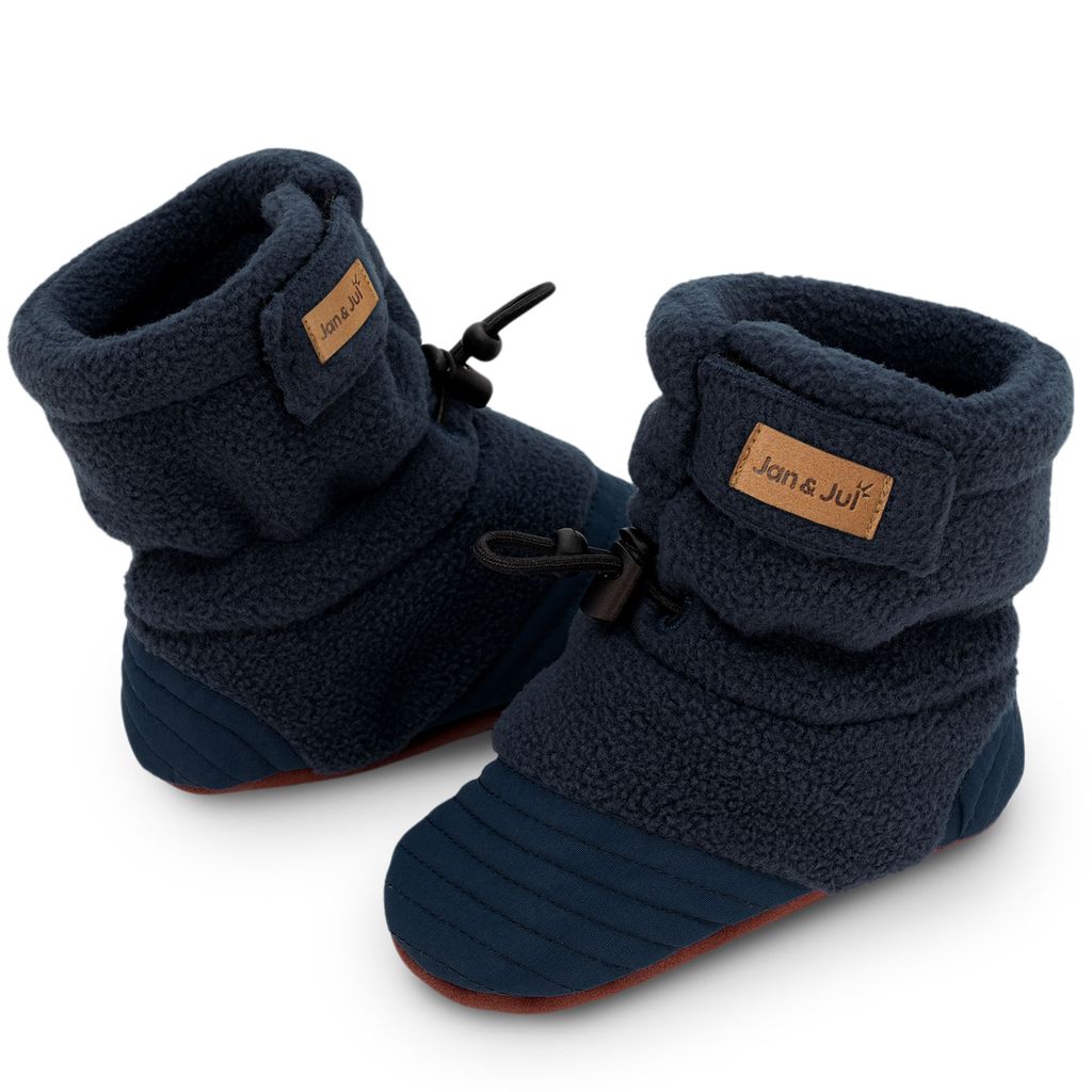 Dark Navy - Baby Stay-Put Cozy Booties