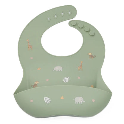 Silicone Bib - Safari