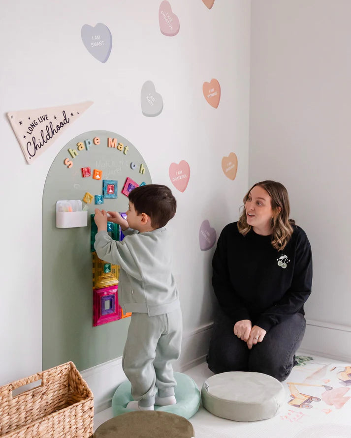 *NEW MAGIC GRIP BACKING* Magic Playwall - Original Arch Magnetic Wall Decal for Kids