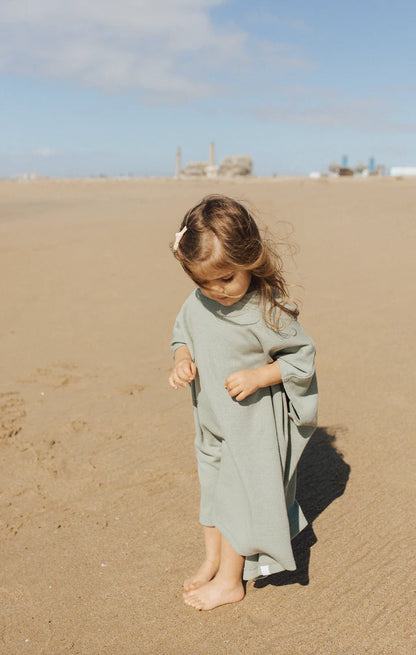 Sage Green Waffle Beach Poncho