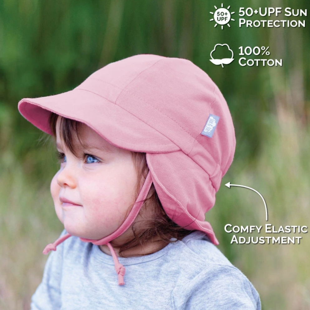 White Sun Soft Baby Caps