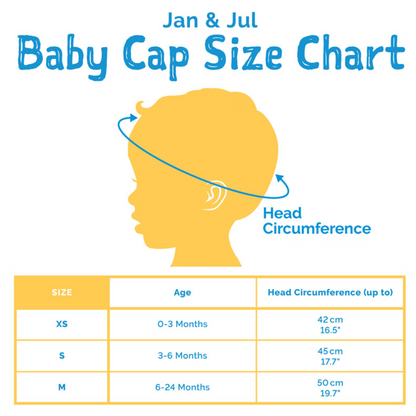 White Sun Soft Baby Caps