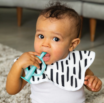 Silicone Training Toothbrush 2 Pack - Indigo & Mint