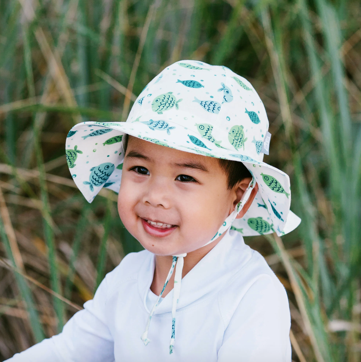 Cotton Floppy Hat - Fish Friends