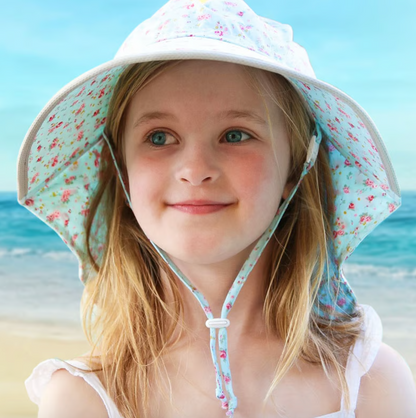 Retro Rose Cotton Adventure Hat