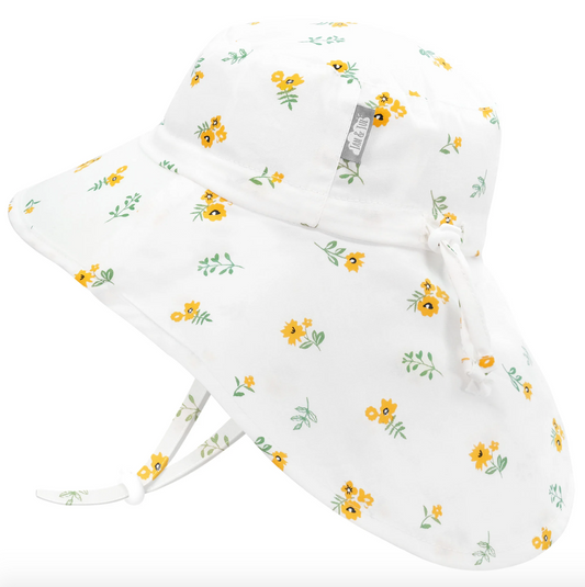 Cotton Adventure Hat - Yellow Flower