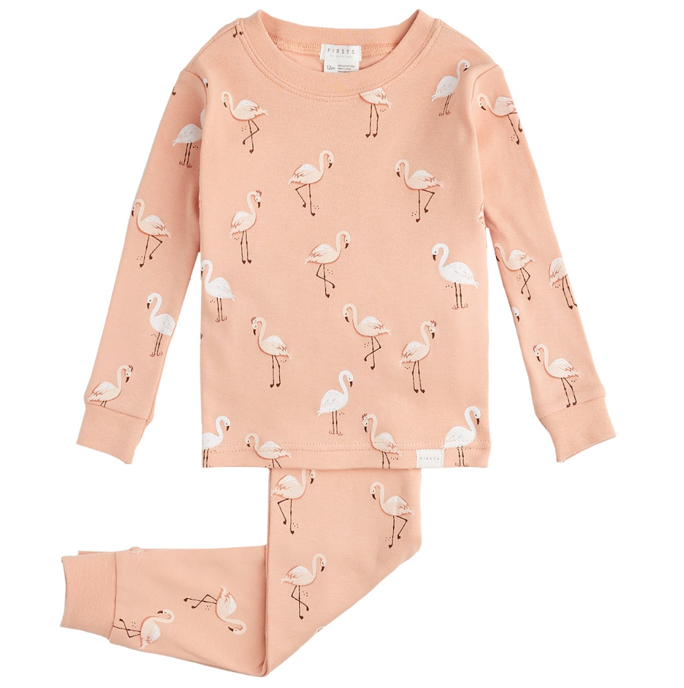 Flamingo 2 Piece Baby Pajams