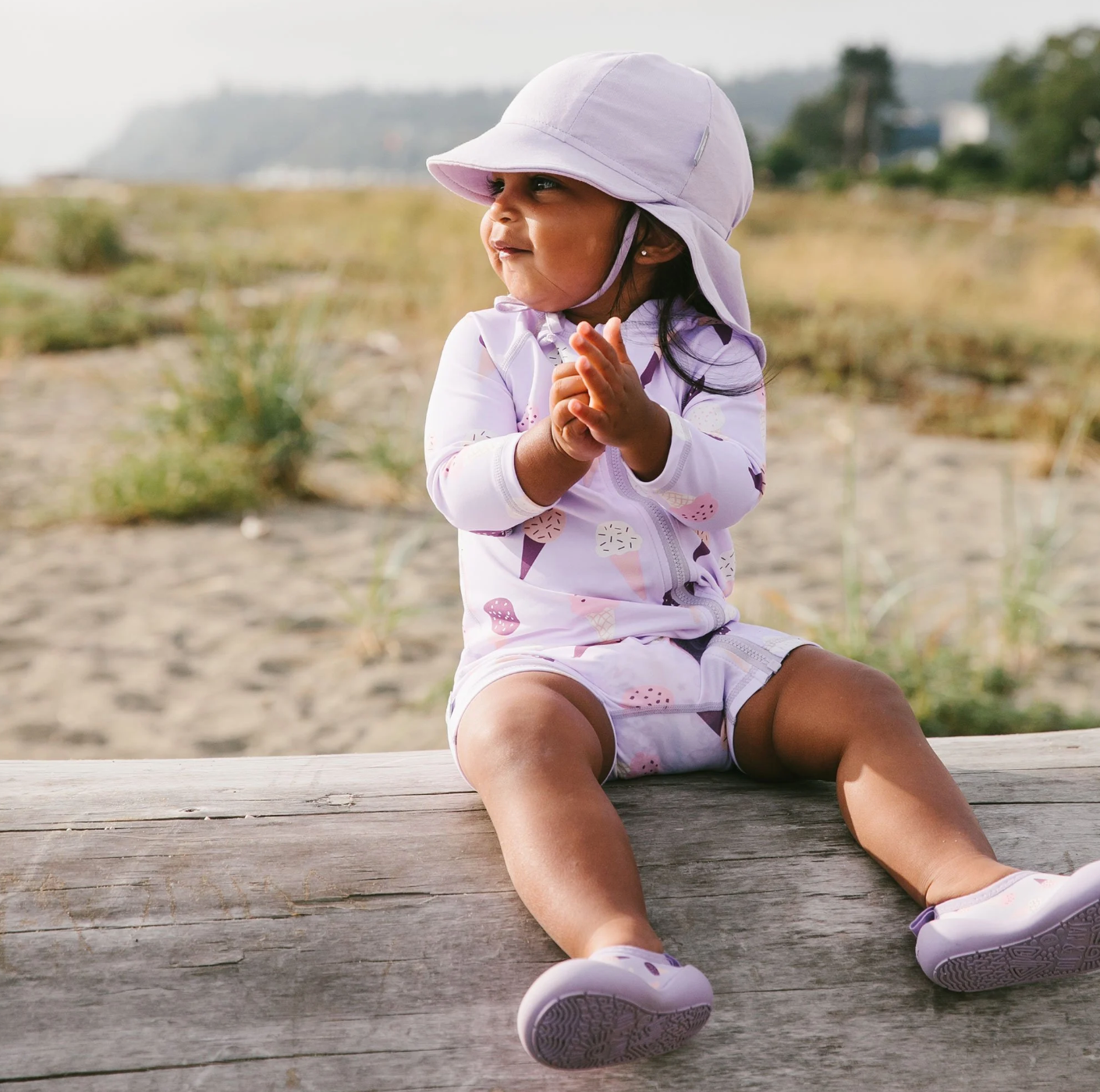 Lavender Sun Soft Baby Cap