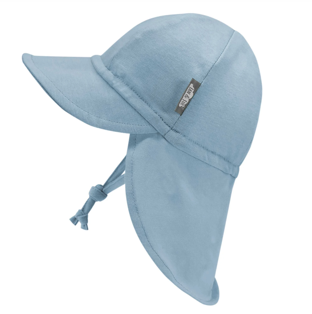 Stormy Blue Sun Soft Baby Cap