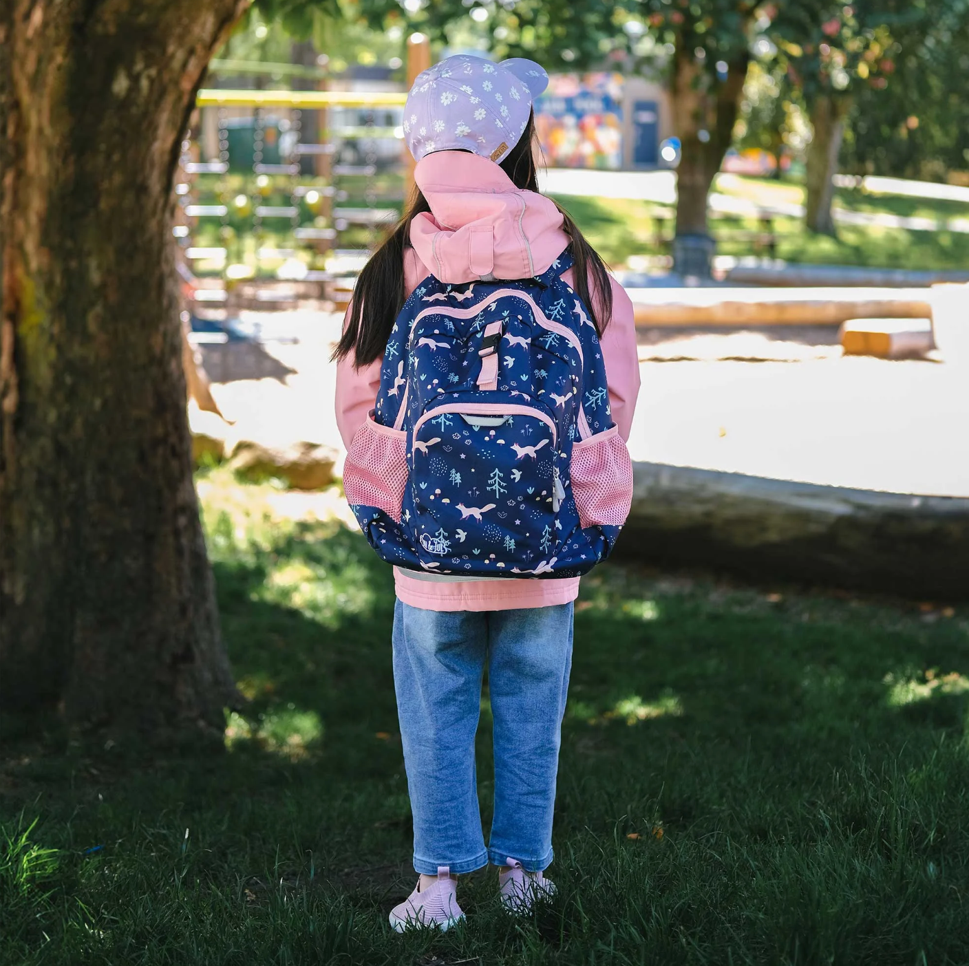 Navy Forest Kids Backpack