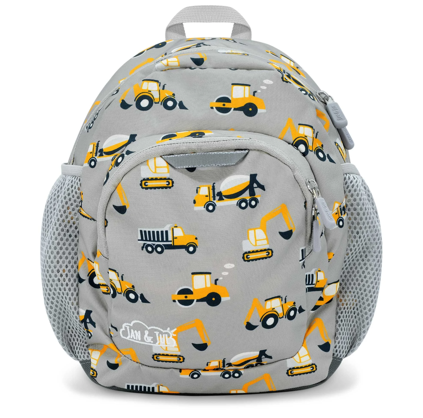 Grey Construction Kids Mini Backpacks