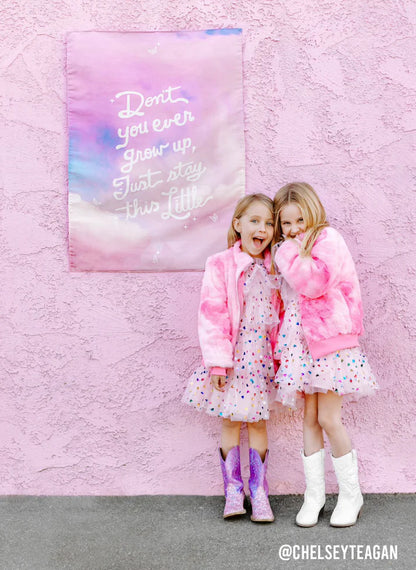 TS Long Live / Never Grow Up Reversible Banner