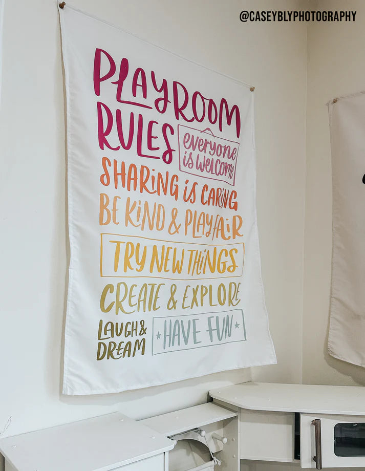 Playroom Rules Banner