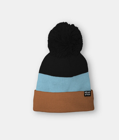 Tricolor Beanie Lined with Fleece - Mudstone