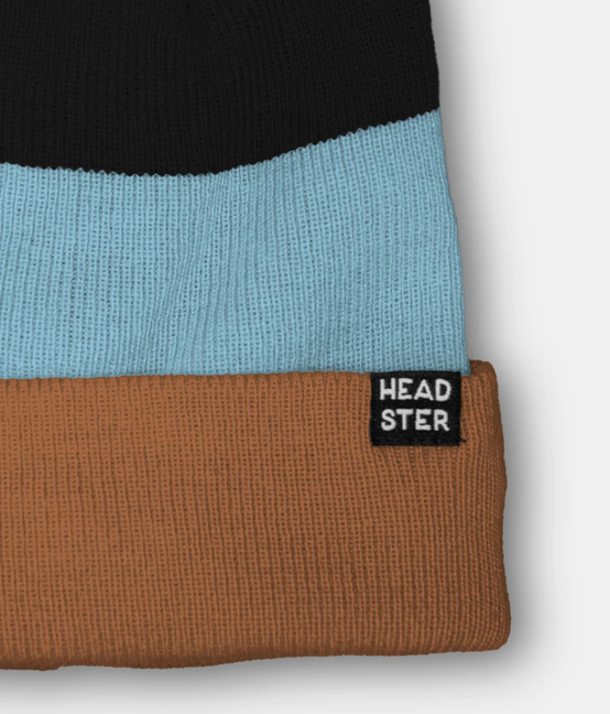Tricolor Beanie Lined with Fleece - Mudstone