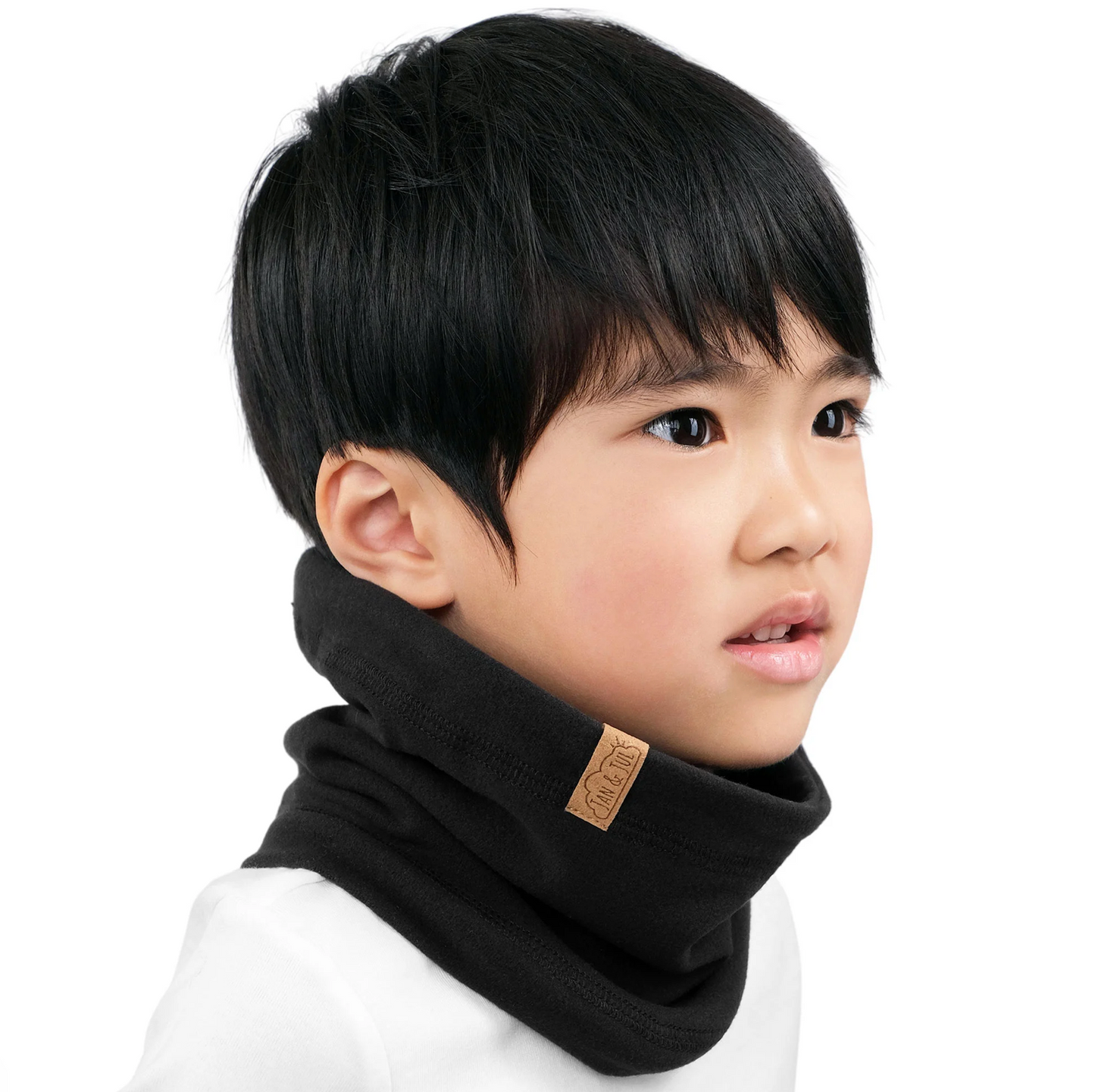 Kids Fleece Neck Warmer | Black