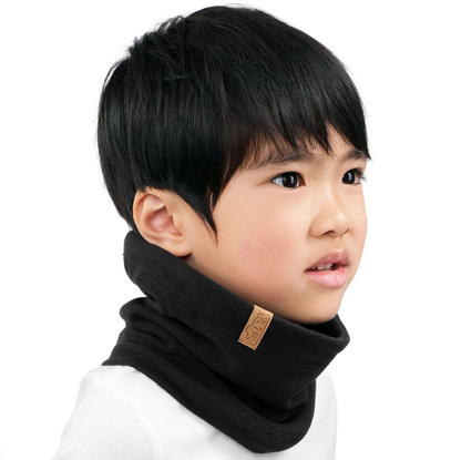 Kids Fleece Neck Warmer | Black