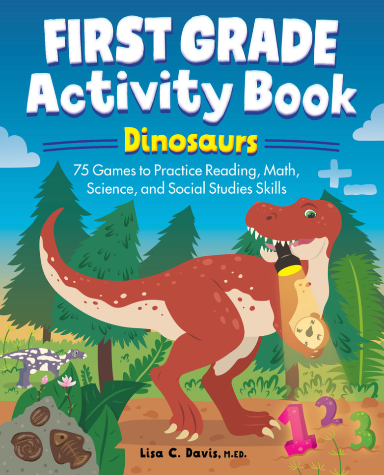 First Grade Activity Book: Dinosaurs