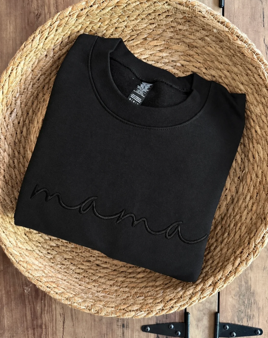 Mama Sweater (Black-Black)