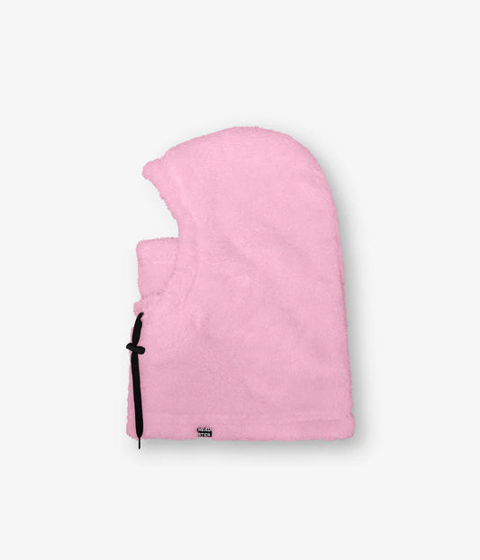 Balaclava Sherpa Hood -  Pink Pearl