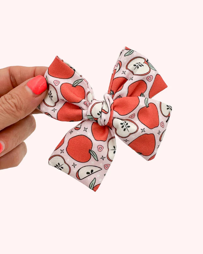 Apples Hand Tied Bow