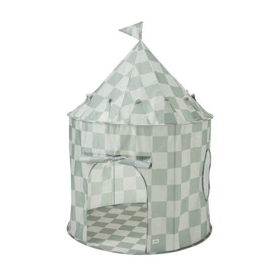 Checkerboard Green Play Tent Castle