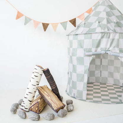Checkerboard Green Play Tent Castle