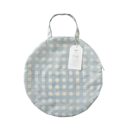 Gingham Blue Play Tent Castle