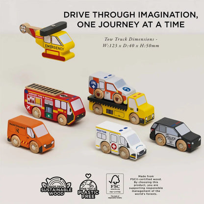 Transportation - Emergency Helicopter & Rescue Cars