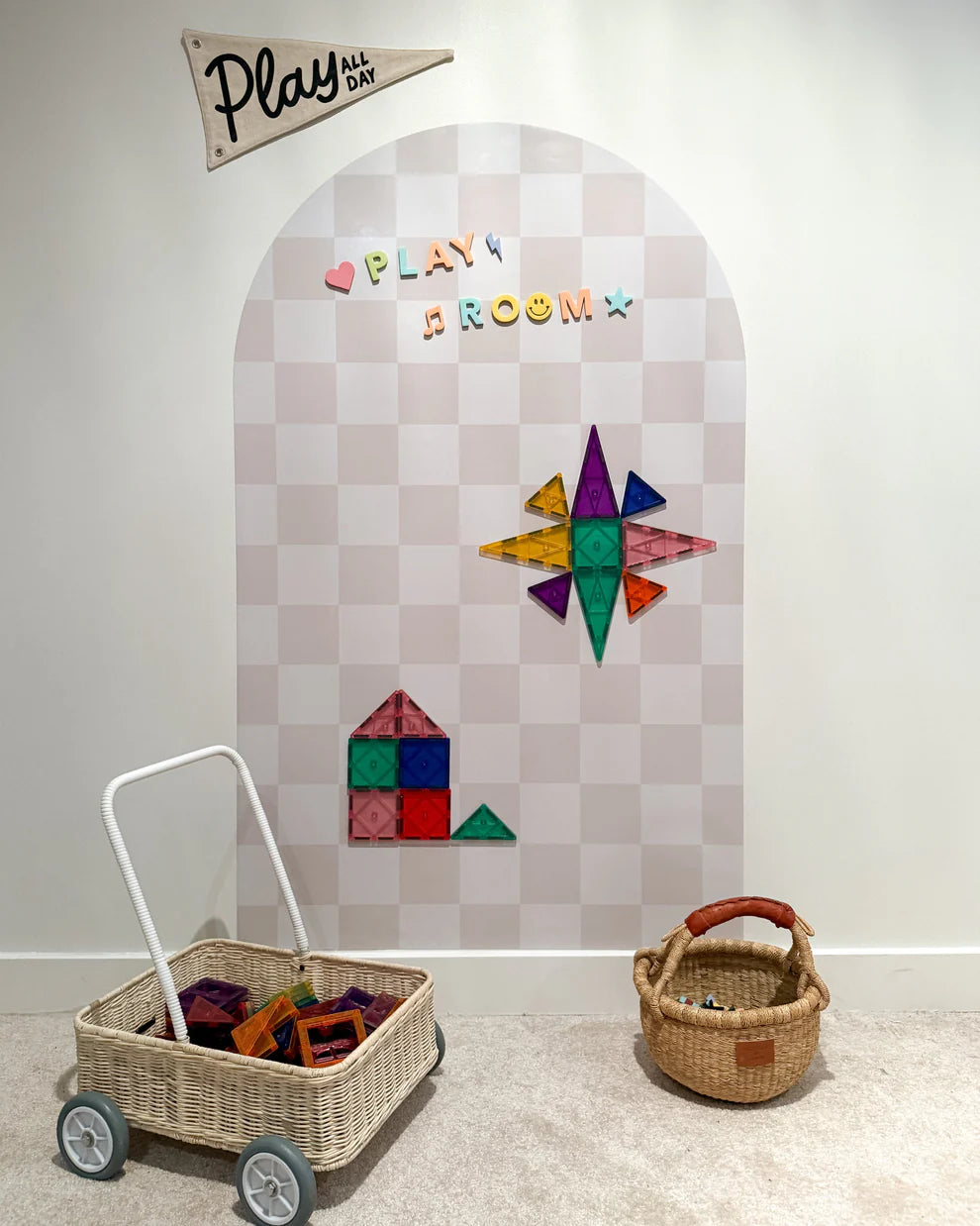 MEGA Magic Playwall - Arch Magnetic Wall Decal for Kids
