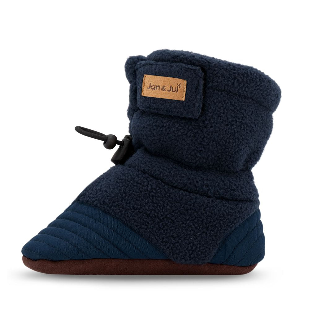 Dark Navy - Baby Stay-Put Cozy Booties