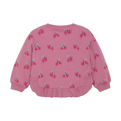 Cherry Ruffle Sweatshirt