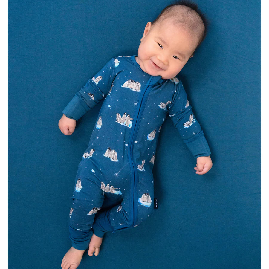 Penguins (Night Sky) Sleeper/Romper
