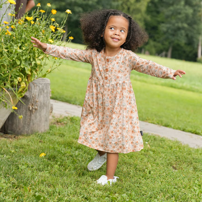 Amber Garden Long Sleeve Peplum Dress