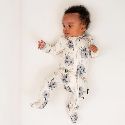 Zipper Sleeper - Frosty Floral
