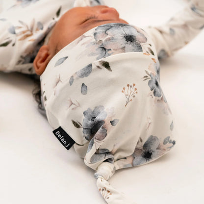 Knotted Hat - Frosty Floral