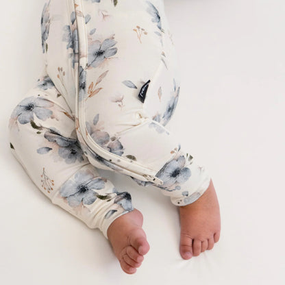 Zipper Sleeper - Frosty Floral