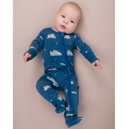 Penguins (Night Sky) Sleeper/Romper