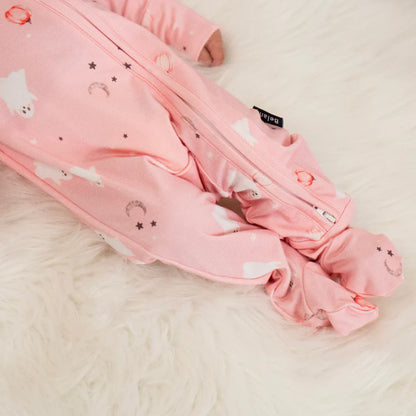 Pink Ghosts Sleeper/Romper