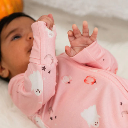 Pink Ghosts Sleeper/Romper