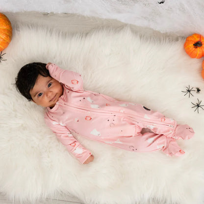Pink Ghosts Sleeper/Romper