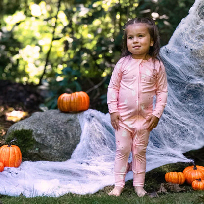 Pink Ghosts Sleeper/Romper