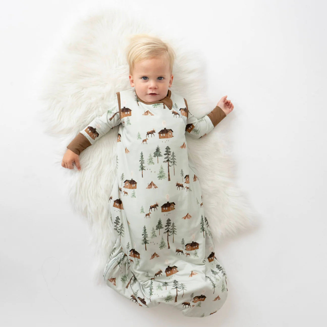 2.5 TOG Sleep Sack - Moose on Green